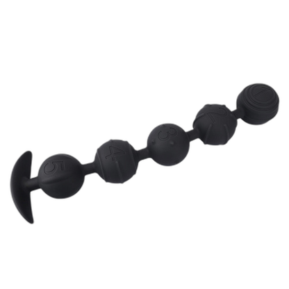 Penta - Silicone Anal Beads - 5 Beads with Tail