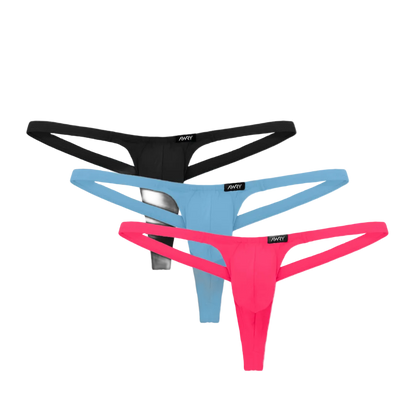 3 Pack PULSE V-String Thong