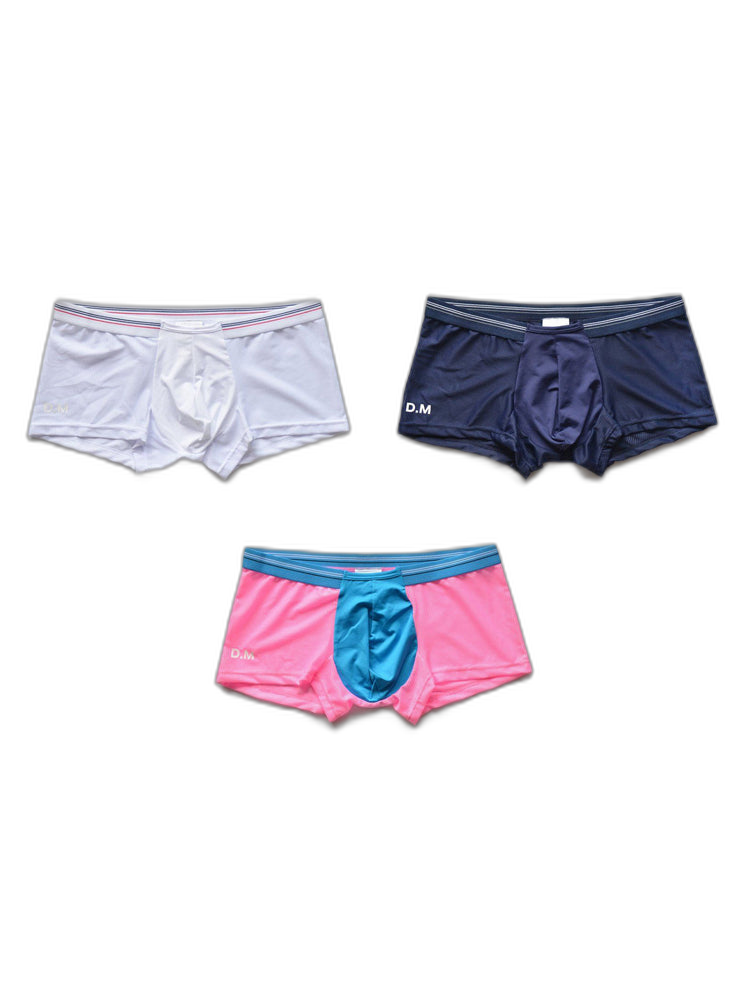 3 Pack Men's Nylon Mesh Breathable Quick-Dry Trunks