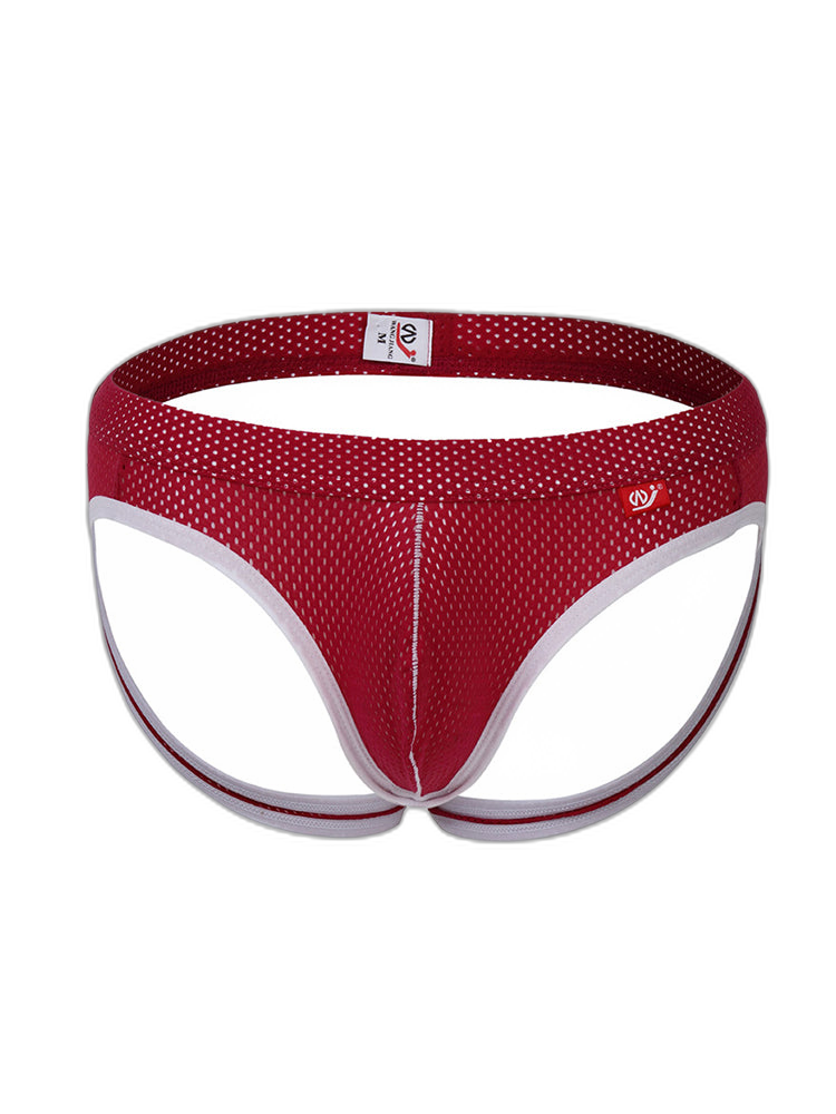 4 Pack Men's Low Waist Sexy Breathable Butt Lifting Stylish Comfortable Jockstrap