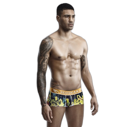 SEOBEAN Luxe Print Silk Low-Waist Boxers