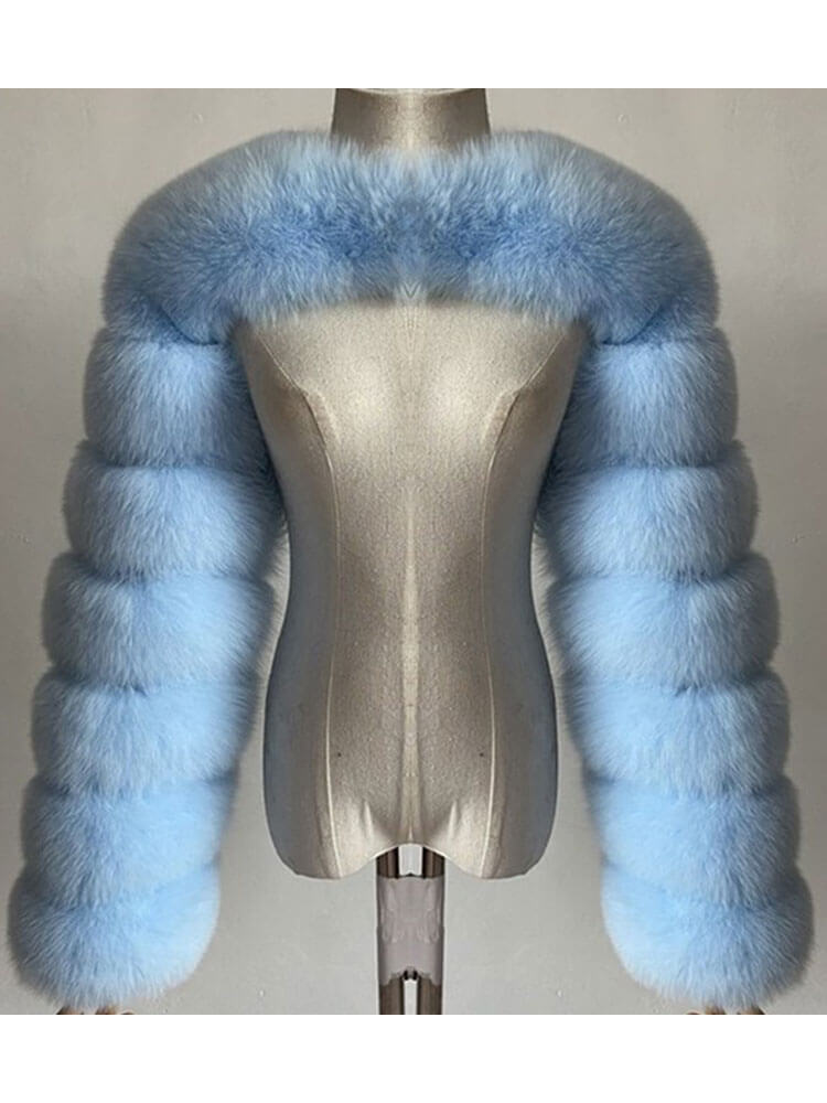 Men's Fashion Sexy Faux Fur Cropped Shawl