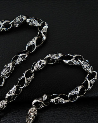 Halloween Skull Metal Wallet Chain