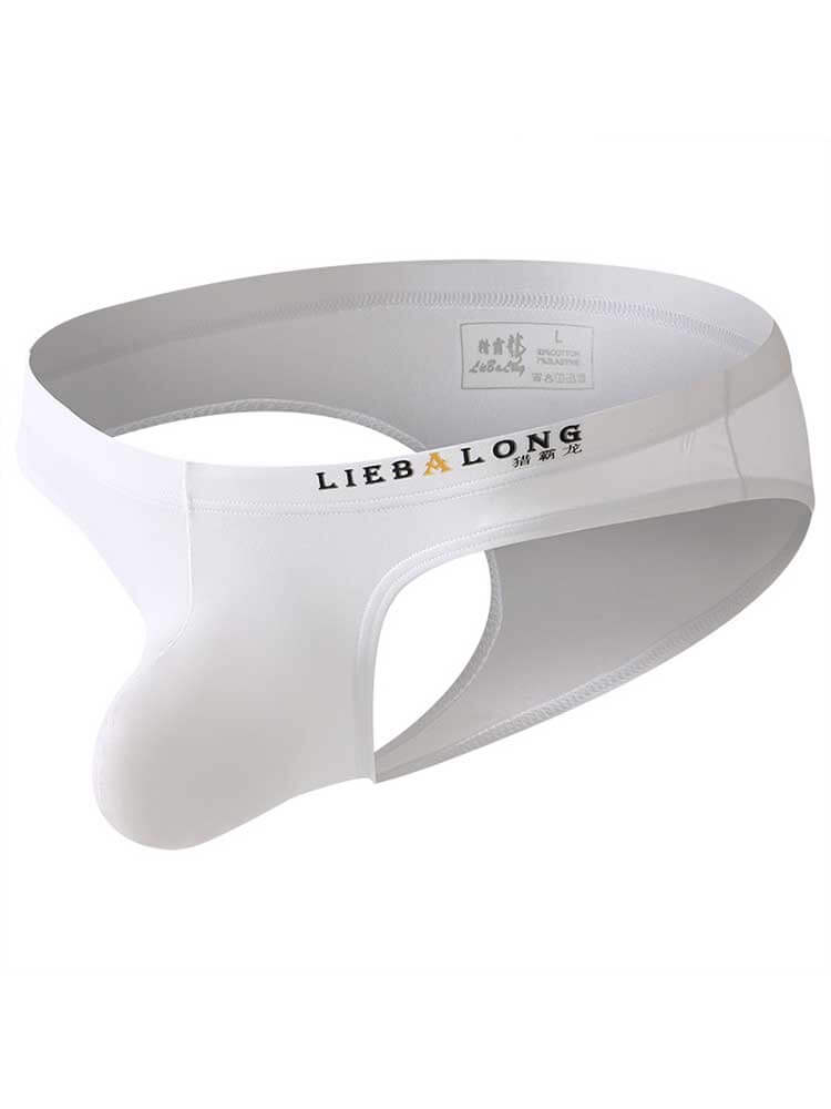 Men's Low-Rise Large Pouch Cotton Sexy Briefs