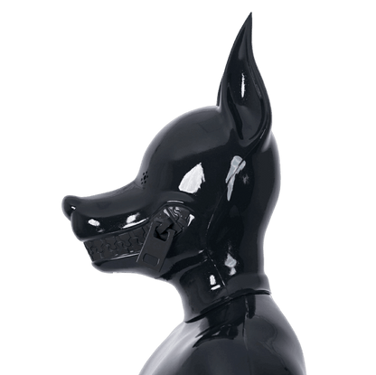 Furrjoi Zipper Dog Hood Black Perforated Eyes