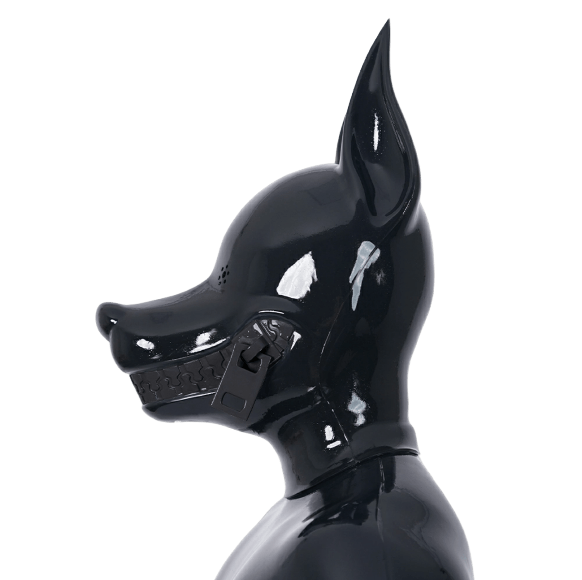 Furrjoi Zipper Dog Hood Black Perforated Eyes