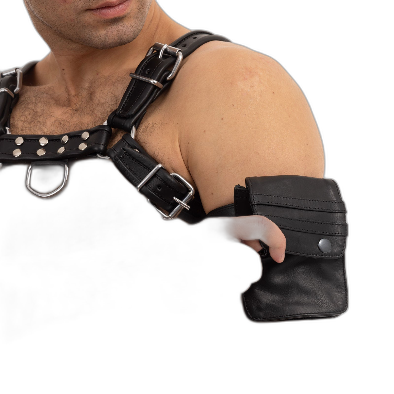 Prowler Red Leather Pouch Wallet Black