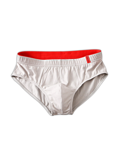 4 Pack Men's Solid Color Cotton Low-Rise Seamless Comfort Briefs
