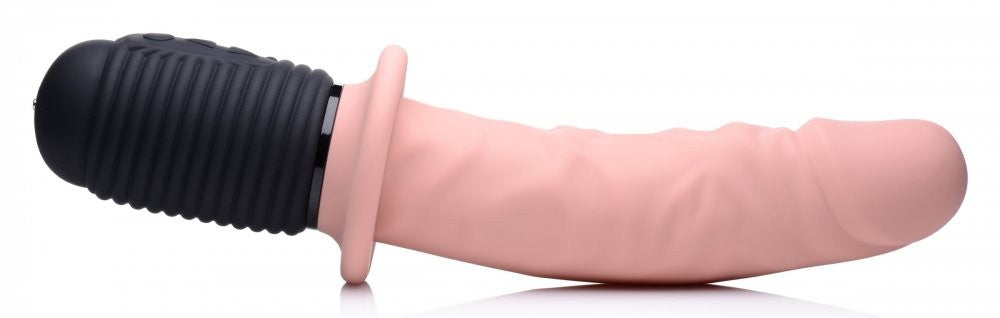 Power Pounder Vibrating and Thrusting Silicone Dildo