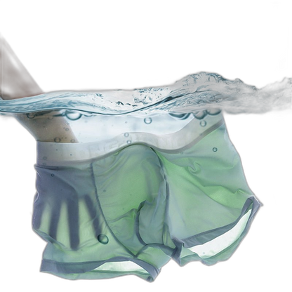 Mens Ice Silk Breathable Boxer Briefs