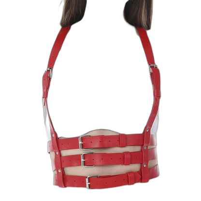 Leather Chest Harness – Adjustable Fetish Restraint