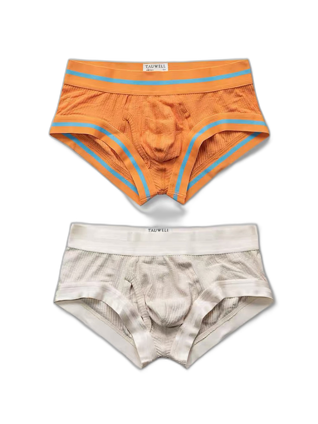 2 Pack Men's Spliced Color Trunks with Functional Fly