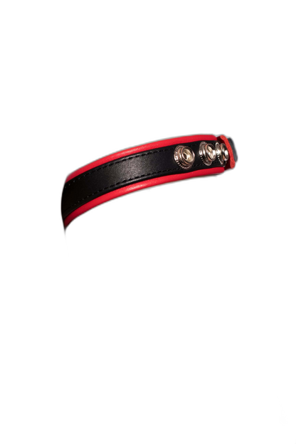 Prowler RED Leather Bicep Band Black/Red