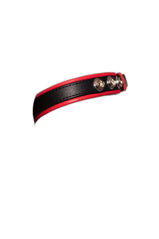 Prowler RED Leather Bicep Band Black/Red