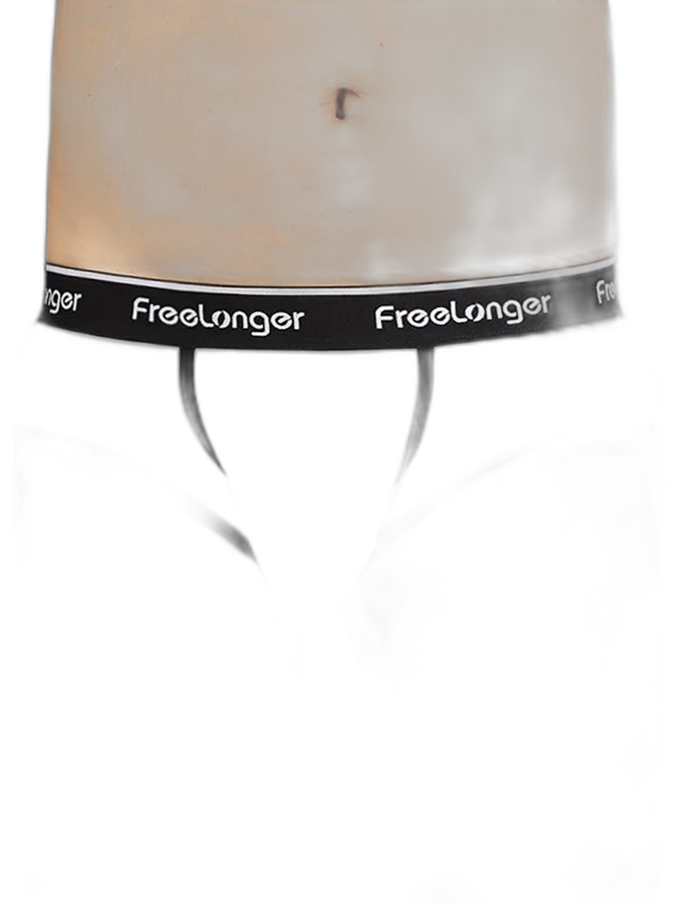 FreeLonger Men's Microfiber Covered Silky Touch Briefs