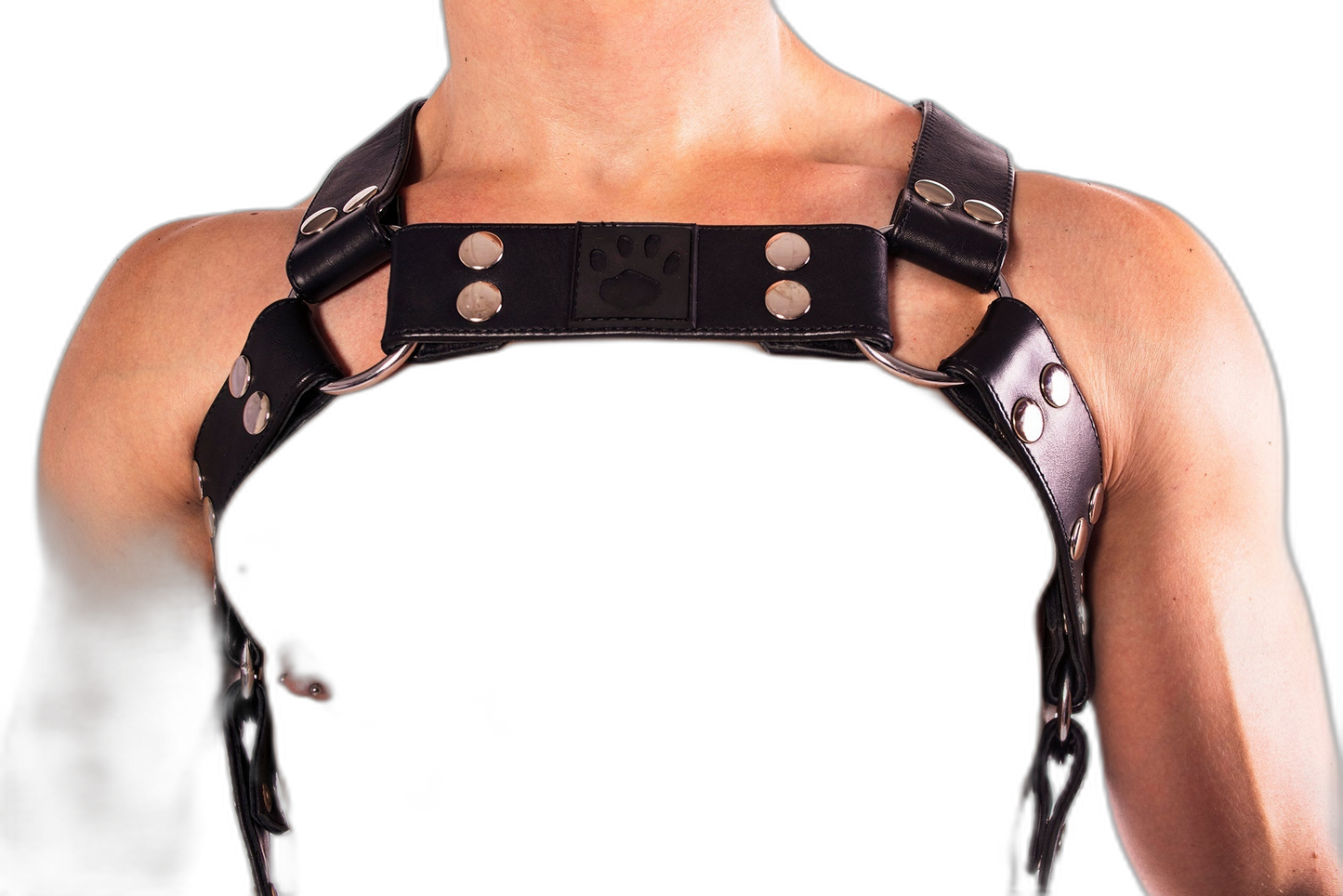 Prowler RED Leather Butch Full Body Harness Black