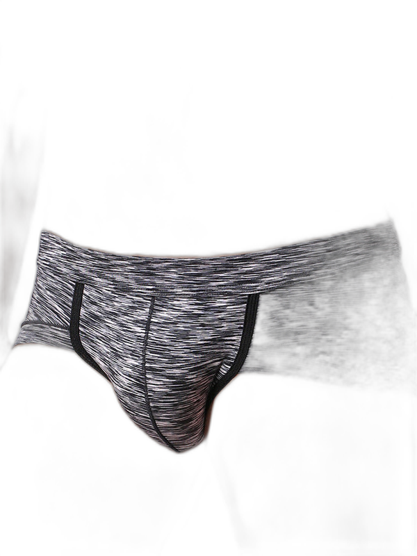 4 Pack Men's Striped U-convex Pouch Briefs