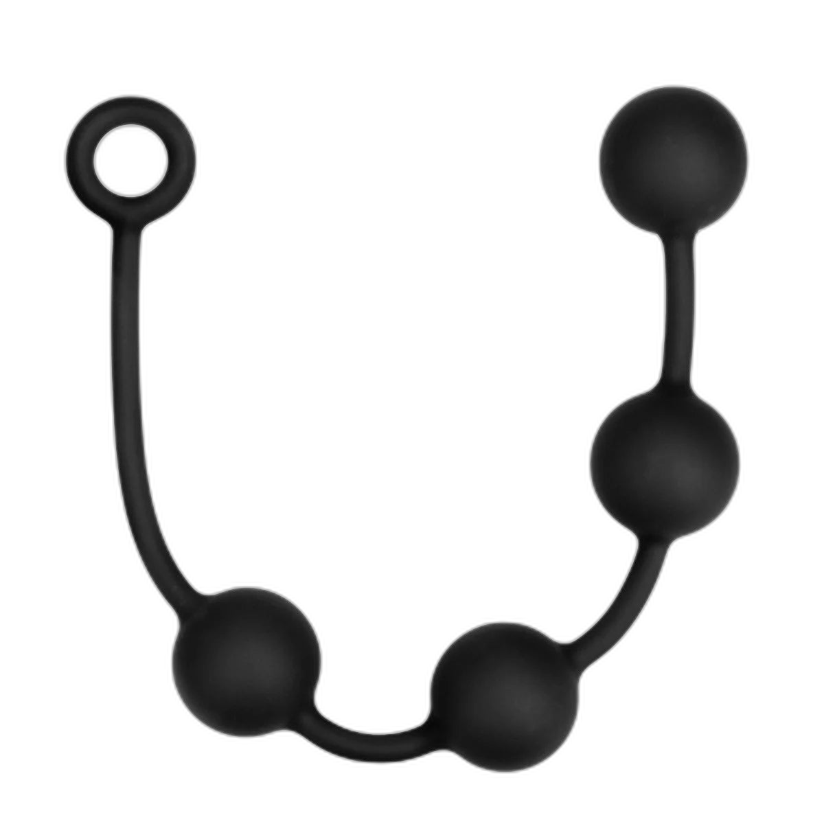 Prowler RED Silicone Anal Beads Black Medium