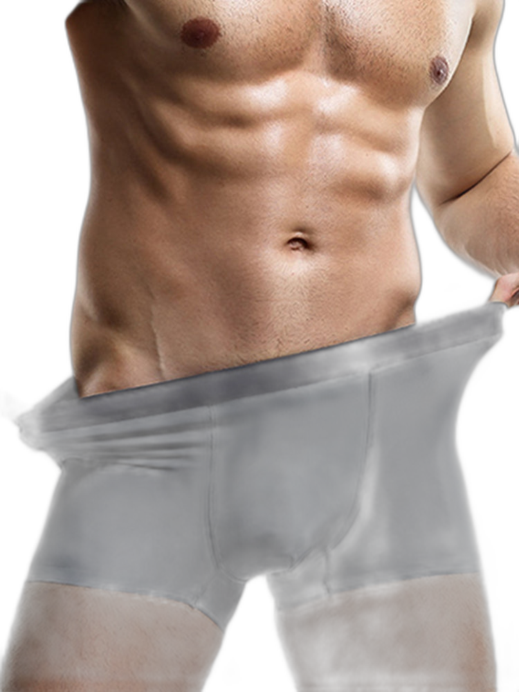 3 Pack Ice Silk Seamless Ultra-thin Men's Trunks