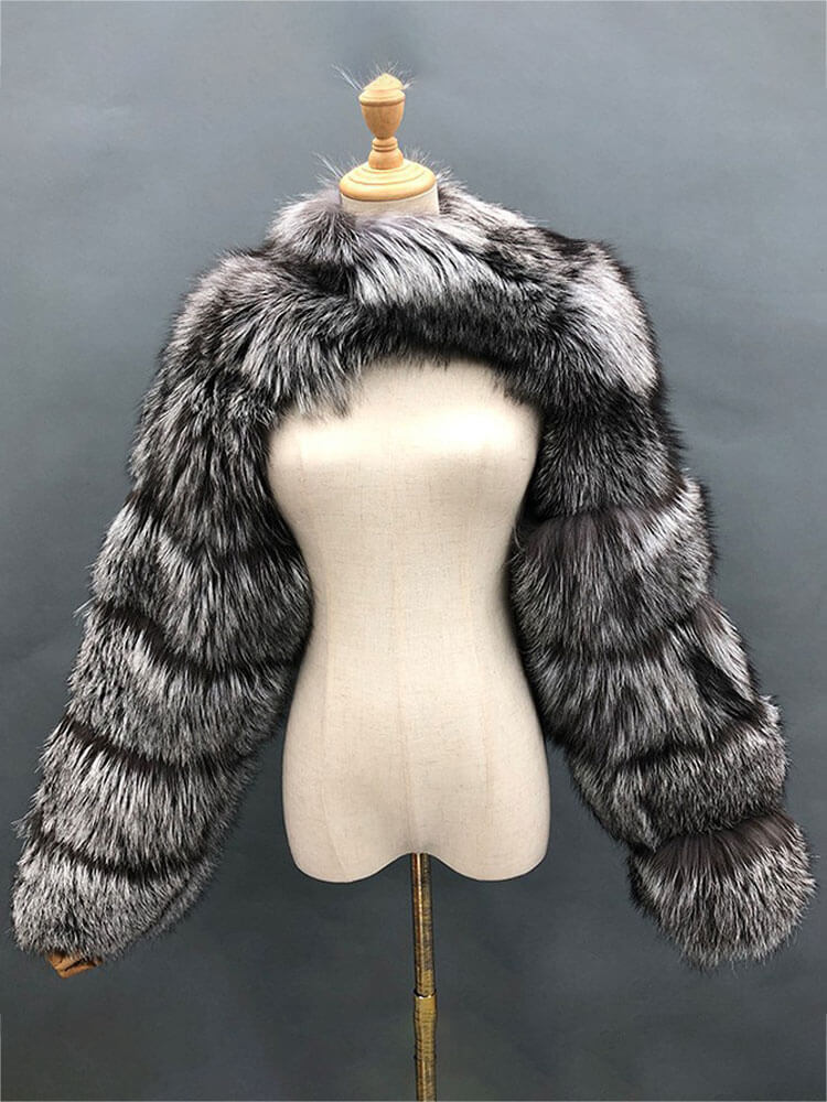 Men's Fashion Sexy Faux Fur Cropped Shawl