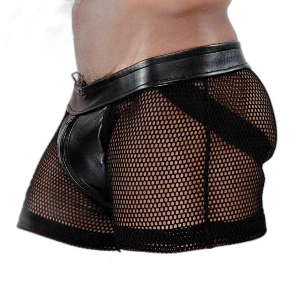 TOF Paris Spartacus Full Zip Jock Short Black