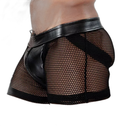 TOF Paris Spartacus Full Zip Jock Short Black