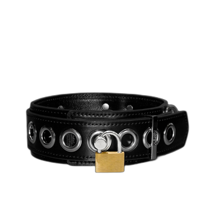 Tumbled Leather Classic Collar