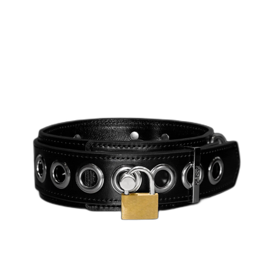 Tumbled Leather Classic Collar