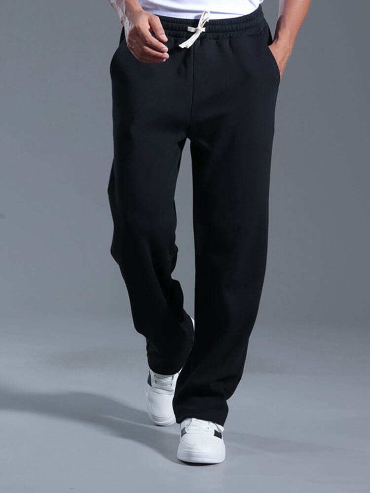 Men's Loose-Fit Fleece-Lined Casual Sweatpants