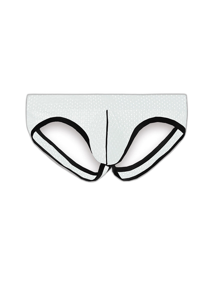 3 Pack Men's Breathable Mesh Ice Silk Sexy Stretch Fit Jockstrap