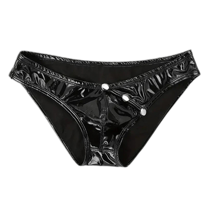 Men's Sexy Patent Leather Briefs