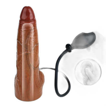 Yiren - Inflatable Dildo – Realistic Brown Expanding Dildo