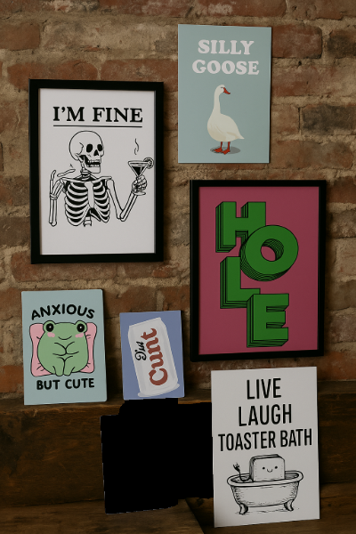 LIVE LAUGH LOVE Dont be a Cunt | Problematic Prints image 1