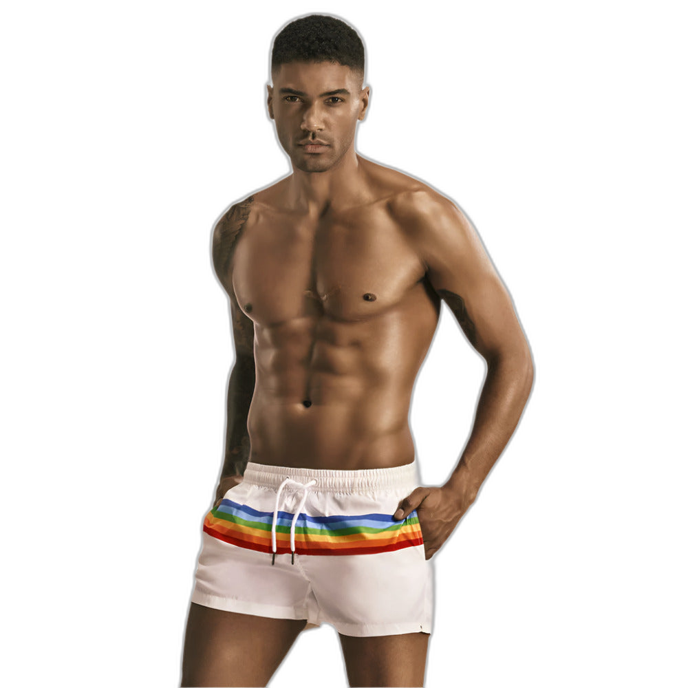 Striped Casual Swim Shorts