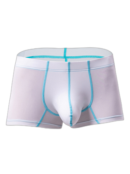 3 Pack Men's Large Pouch Contrast Binding Trunks