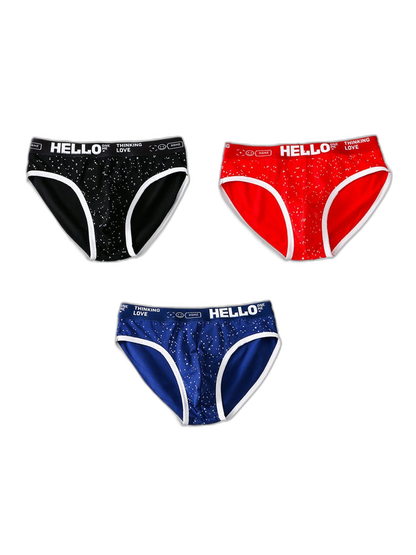 3 Pack Men's Low-Rise Cotton Briefs