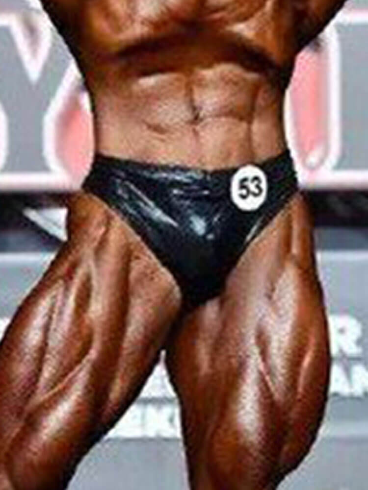 Men's Glossy Stretch Bodybuilding Trunks