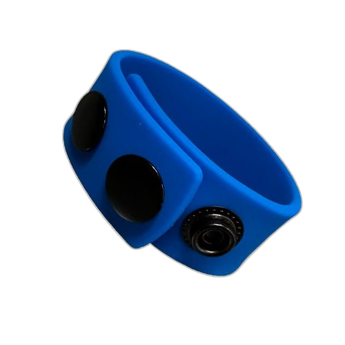 ruff GEAR Silicone Snap Cock Ring Blue