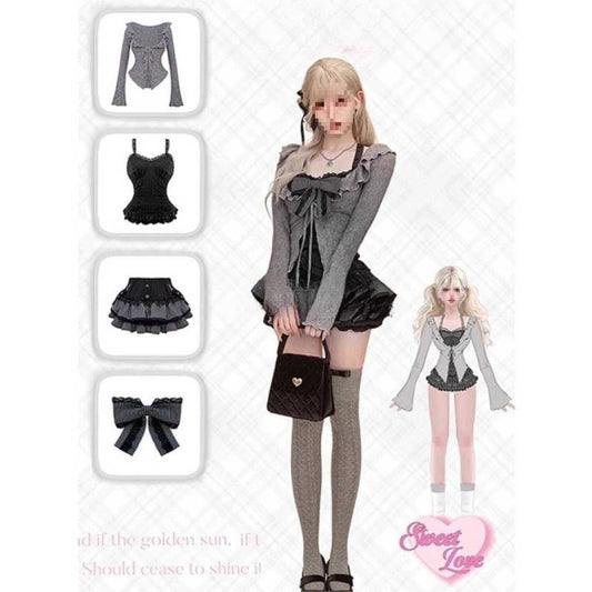Dark Lolita 3-Piece Cami Set