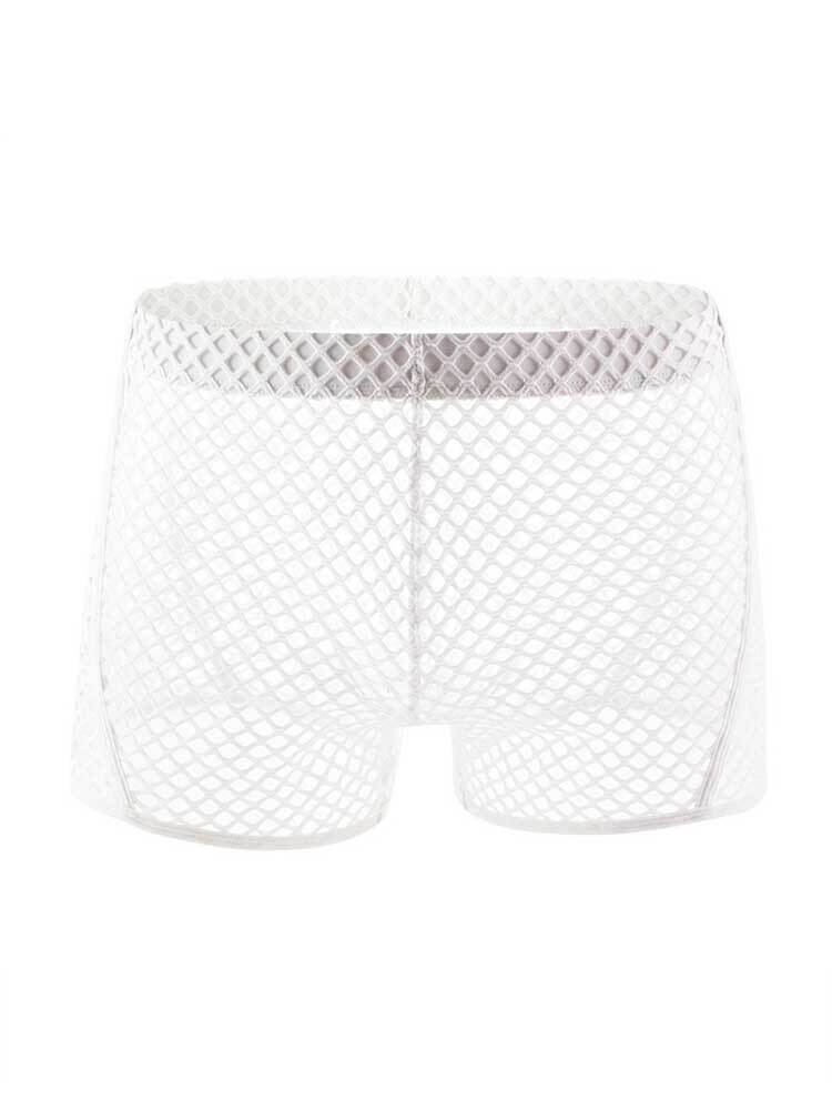 Men's Sexy Mesh See-Through Fishnet Trunk