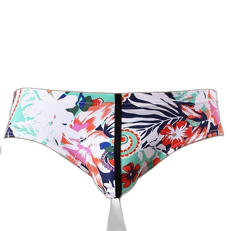 Light Floral Print Briefs