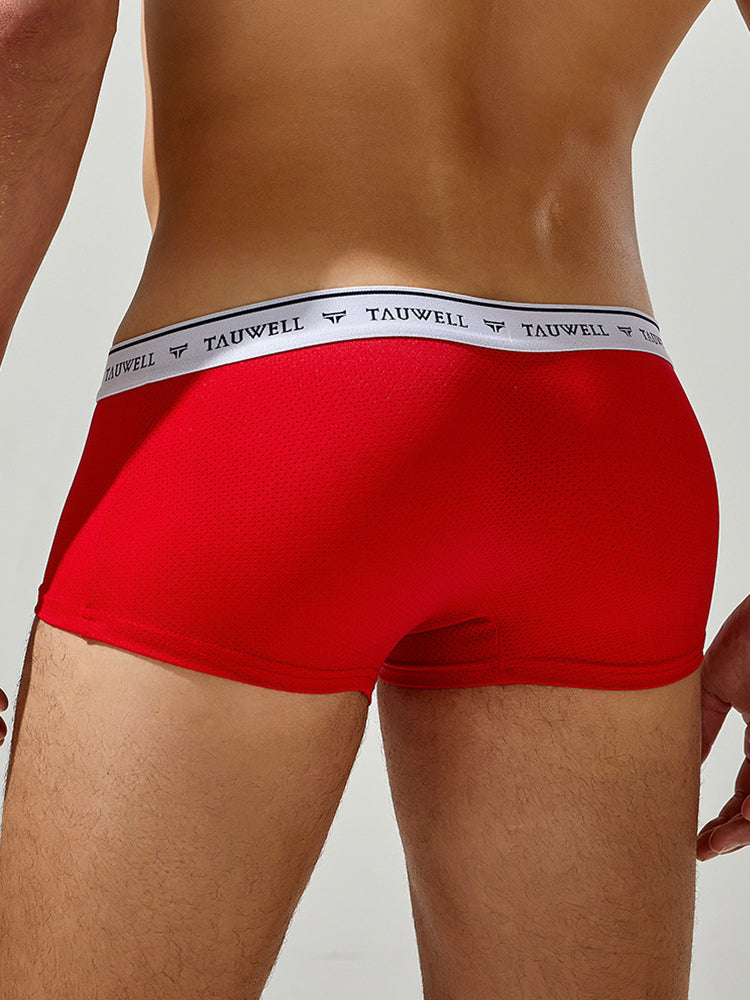 2 Pack Men's Sexy Comfortable Breathable Solid Color Trunks