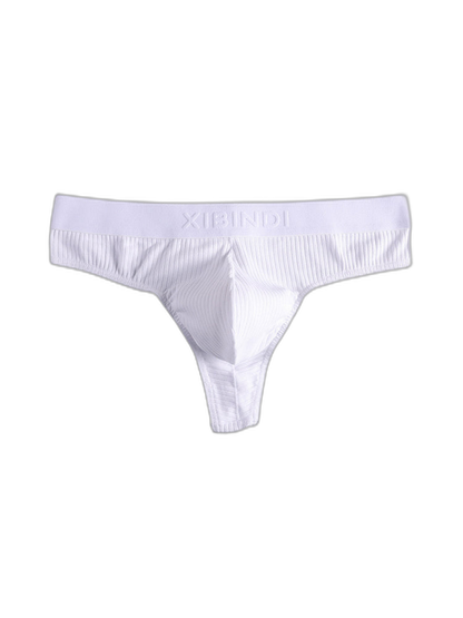 4-Pack Men's Ultra-Soft Cotton Mid-Rise Stay-Put Fit Seamless Thong