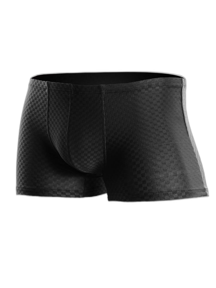 2 Pack Breathable Grid Ice Silk Men's Underwear