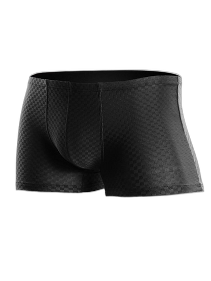 2 Pack Breathable Grid Ice Silk Men's Underwear
