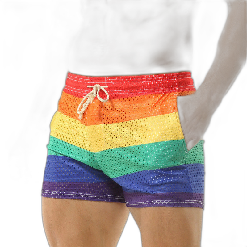 Rainbow Mesh Shorts