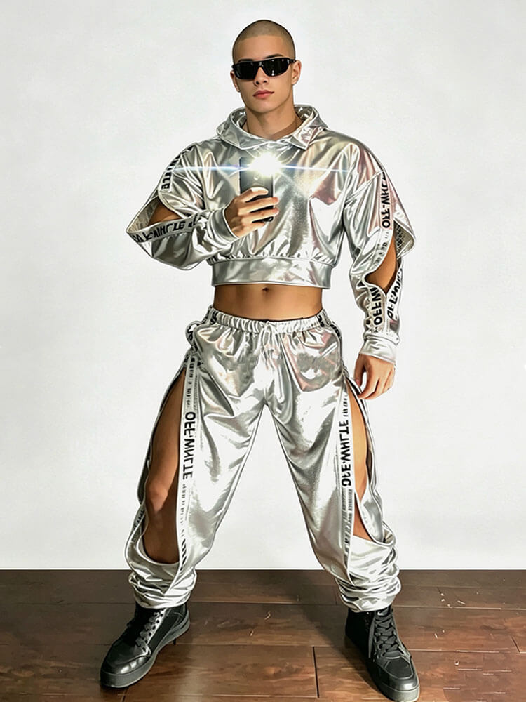 Men's Tech-Style Jazz Performance Costume Set