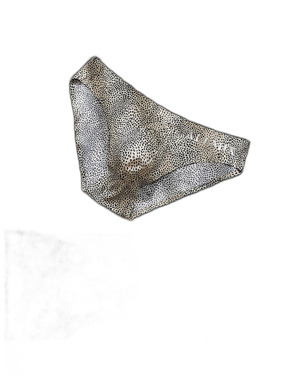3 Pack ALLMIX Men's 3D Pouch Sexy Leopard Print Ice Silk Briefs