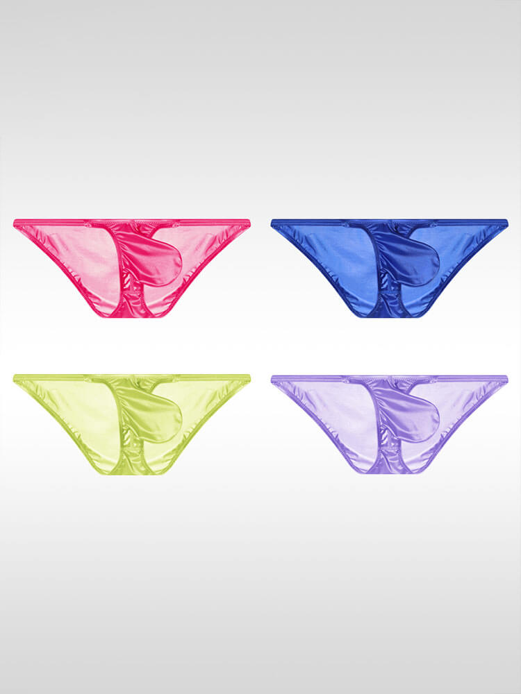 Men's Sexy Low-Rise Ultra-Thin Large Pouch Briefs