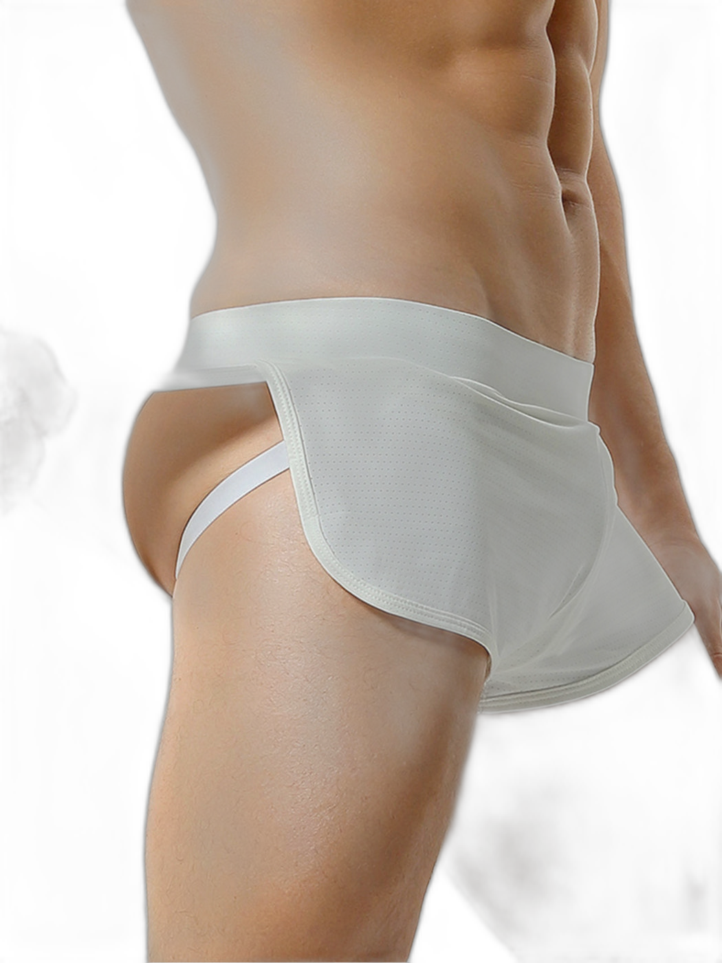 Men's Breathable Mesh Boxer Shorts With Separate Pouch